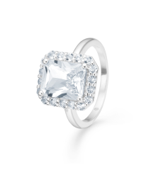 Celestial By Medina ring sølv med hvid topas - 