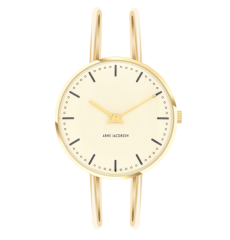 Arne Jacobsen armbåndsur CITY HALL IVORY BLOOM 34 mm fast armring - Ure