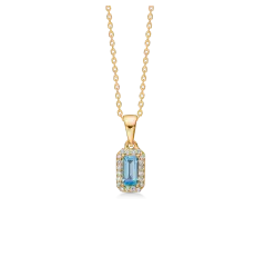 Mads Z INDIGO vedhæng 14 karat guld swiss blue topas - Herre ure