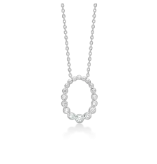 Mads Z AURORA KISS halskæde lille sølv med hvid topas - Mads Z halskæder