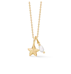 Studio Z STARFISH LUSTRE halskæde forgyldt - Ringe