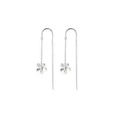 Pernille Corydon WILD POPPY lange øreringe sølv - Øreringe