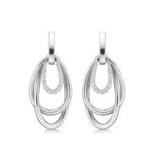 Mads Z FABIENNE øreringe sølv med topas - Min første tand og hårlok