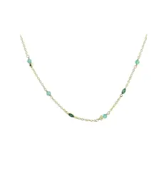 Aqua Dulce GREEN GARDEN halskæde forgyldt - Armbånd