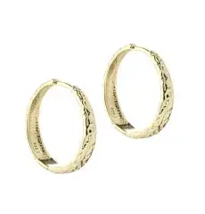 Aqua Dulce CAPPA 25 MM hoop i forgyldt - Øreringe