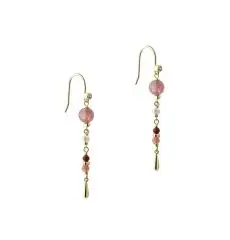 Aqua Dulce PEACHY øreringe forgyldt - Øreringe