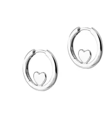 Aqua Dulce KARLA Hoop sølv øreringe - Støvring Design