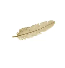 HEIRING - Feather - Broche - forgyldt - 