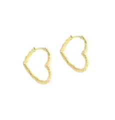 Aqua Dulce LOVE ME BIG Hoop øreringe forgyldt - Ringe