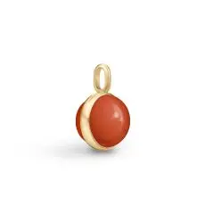 Julie Sandlau PRIME vedhæng forgyldt - Red Coral Crystal - Vedhæng