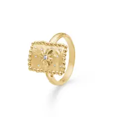 Studio Z LIORA ring med zirkonia forgyldt - Forgyldt