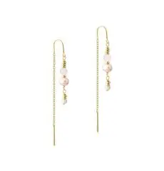 Aqua Dulce GRACE øreringe forgyldt - Træfigurer