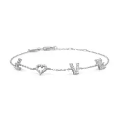 Mads Z TENDER LOVE armb&aring;nd med zirkonia - 