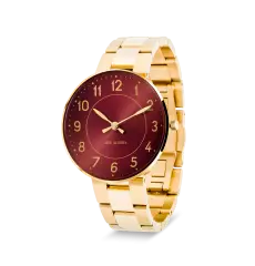 Arne Jacobsen armb&aring;ndsur STATION Bourgogne 34 mm med l&aelig;nke - 