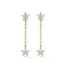 Mads Z CELESTE &oslash;reringe 14 karat guld med brillanter 0,12 ct - 