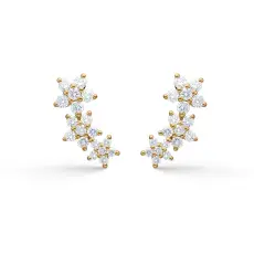 Mads Z CELESTE &oslash;reringe buede 14 karat guld med brillanter - 