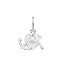 Støvring Design Tro, Håb & Kærlighed vedhæng i sølv 8x8mm - Støvring Design