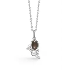 Mads Z PRECIOUS BUBBLES halskæde sølv med røgkvarts - Øreringe